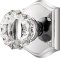 Crystal Door Knobs Interior Passage Glass Door Knobs Polished Chrome