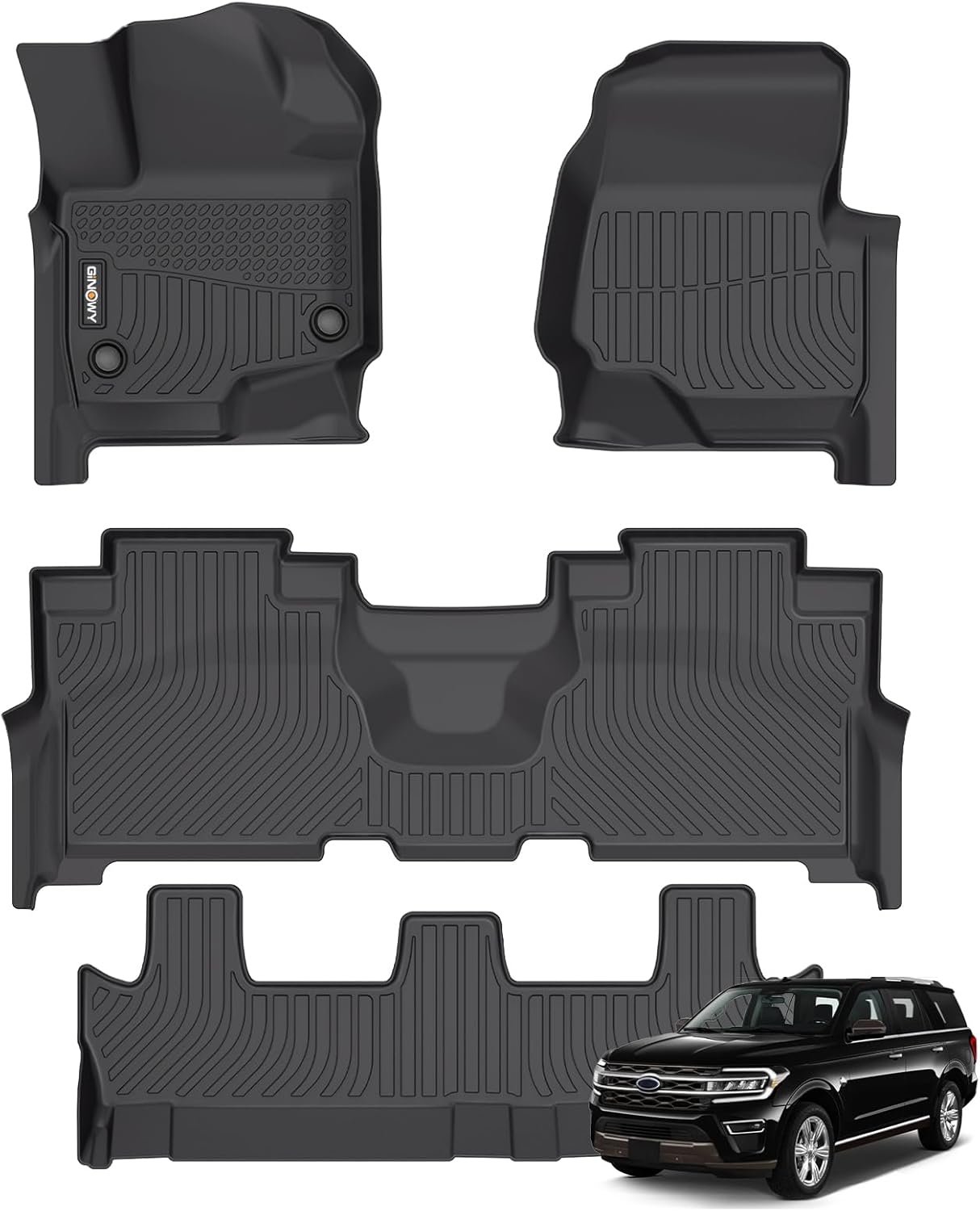 Custom Fit GINOWY Floor Mats for Ford Expedition 2021-2024