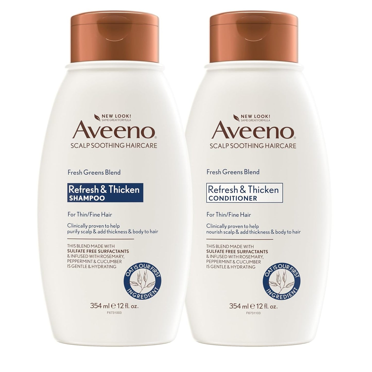 Aveeno Volumizing 2-in-1: Thickens & Nourishes