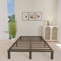 ALDRICH 10 Inch Metal King Size Bed Frame - Sturdy Noise-Free Platform