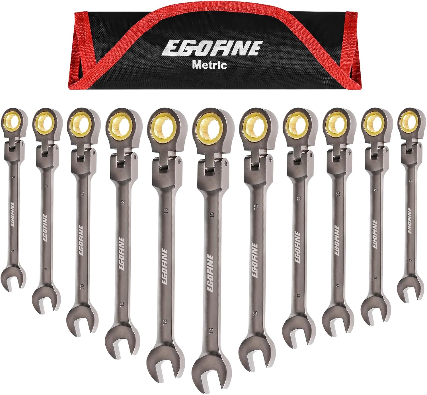 Egofine Flex Head Ratcheting Wrench Set for Efficient Repairs