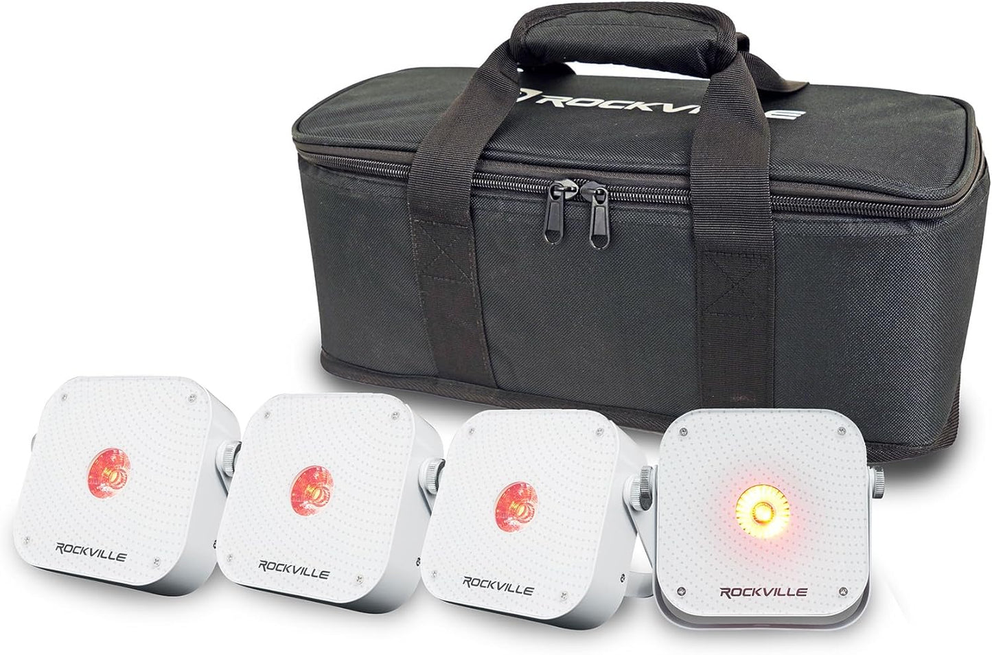 Rockville MINI RF1 V3 LED Wash Up Light for DJs and Parties