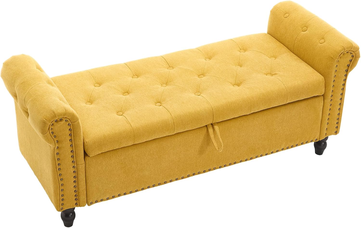 Furniliving 55 End of Bed Bench with Storage and Comfort