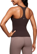 Butterluxe Workout Tank Tops for Women - Built-In Bra, Racerback