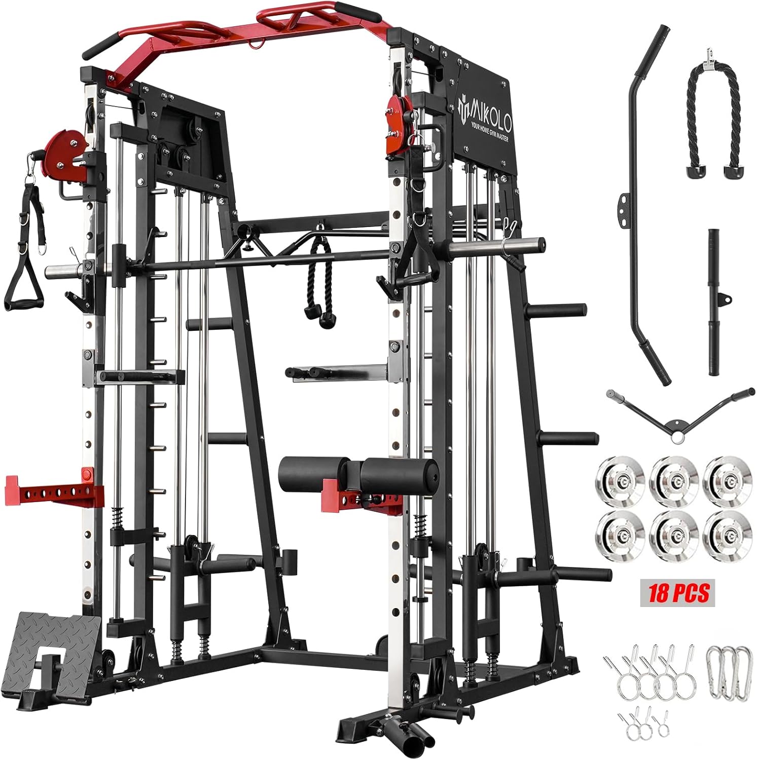 Ultimate Gym Combo: Mikolo 2200lbs Smith Machine
