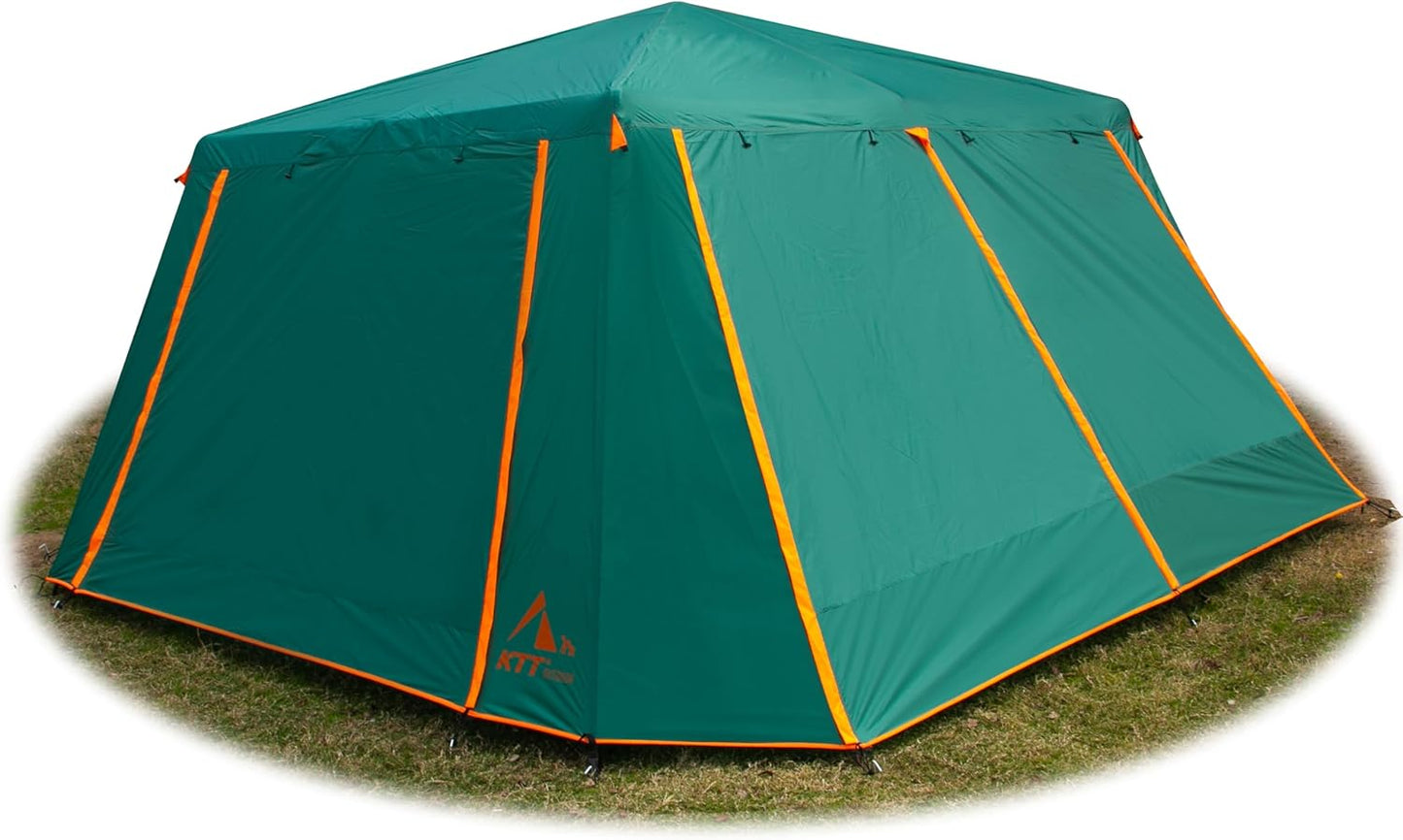 KTT Extra Large Family Cabin Tent - Waterproof & Spacious