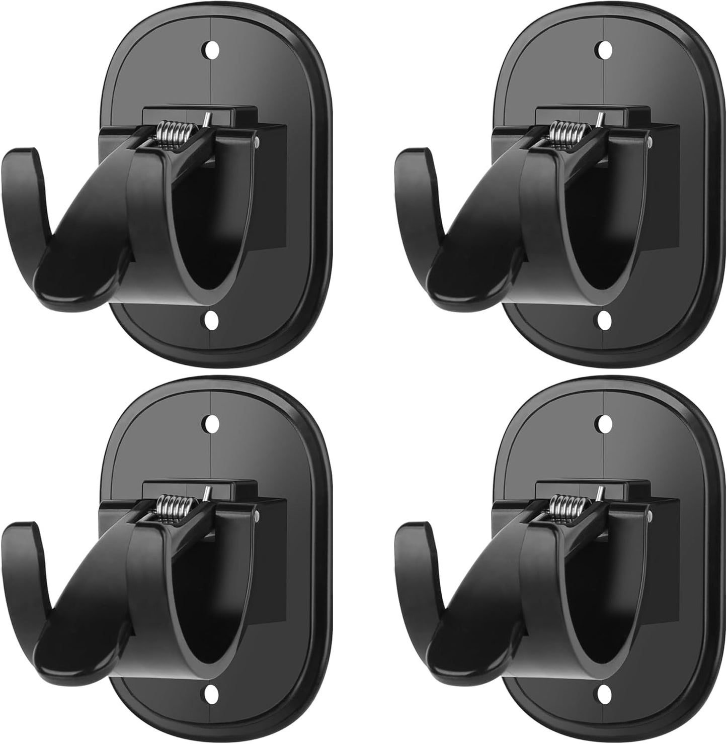 Yallo Self-Adhesive Curtain Rod Brackets - Easy Installation!