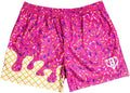 Baseball Lifestyle 101 Ice Cream Youth Mesh Shorts - Strawberry Style