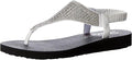 Skechers Meditation-Rock Crown Flat Sandal - Rhinestone Sling Back