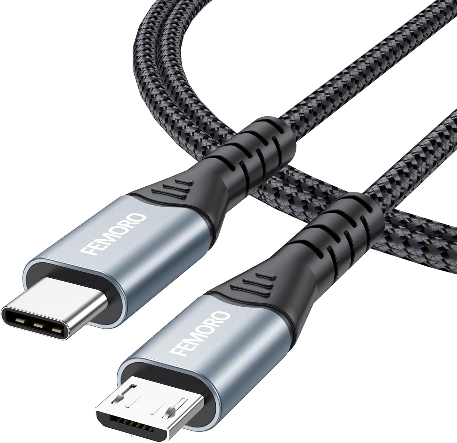 FEMORO 3Ft USB C to Micro USB Cable: High-Speed Data Transfer & Charging