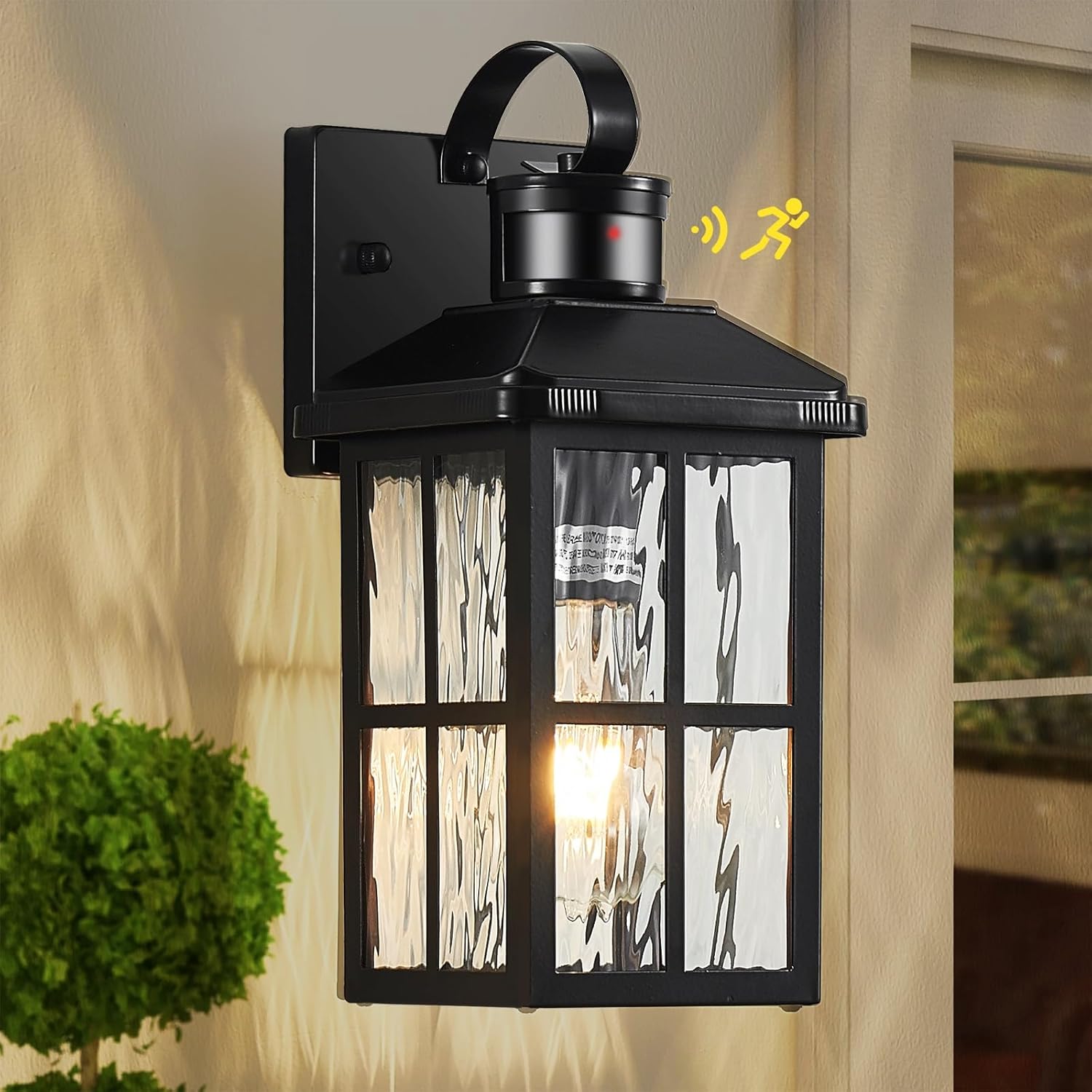Motion Sensor Outdoor Lights with Dusk to Dawn Feature for Home