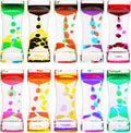 Liquid Motion Bubbler Timer 10 Pack - Calming Desk Fidget Timers