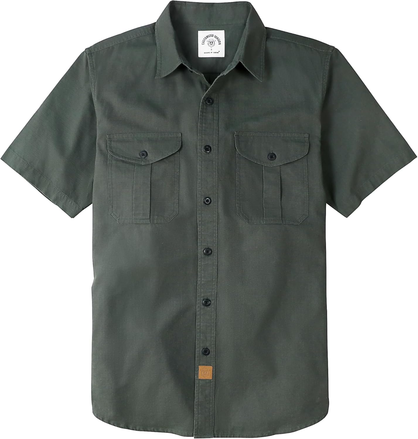 Dubinik Mens Short Sleeve Button Down Shirts for Casual Wear