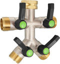 High Flow Garden Hose Splitter with Heavy Duty Brass Design