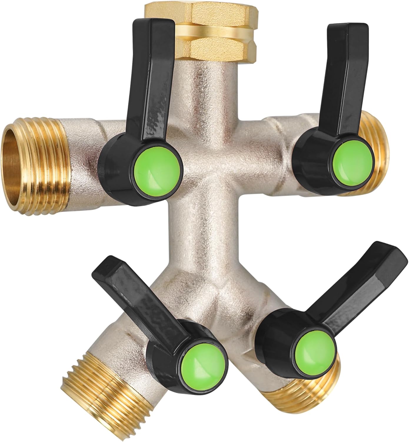 High Flow Garden Hose Splitter with Heavy Duty Brass Design