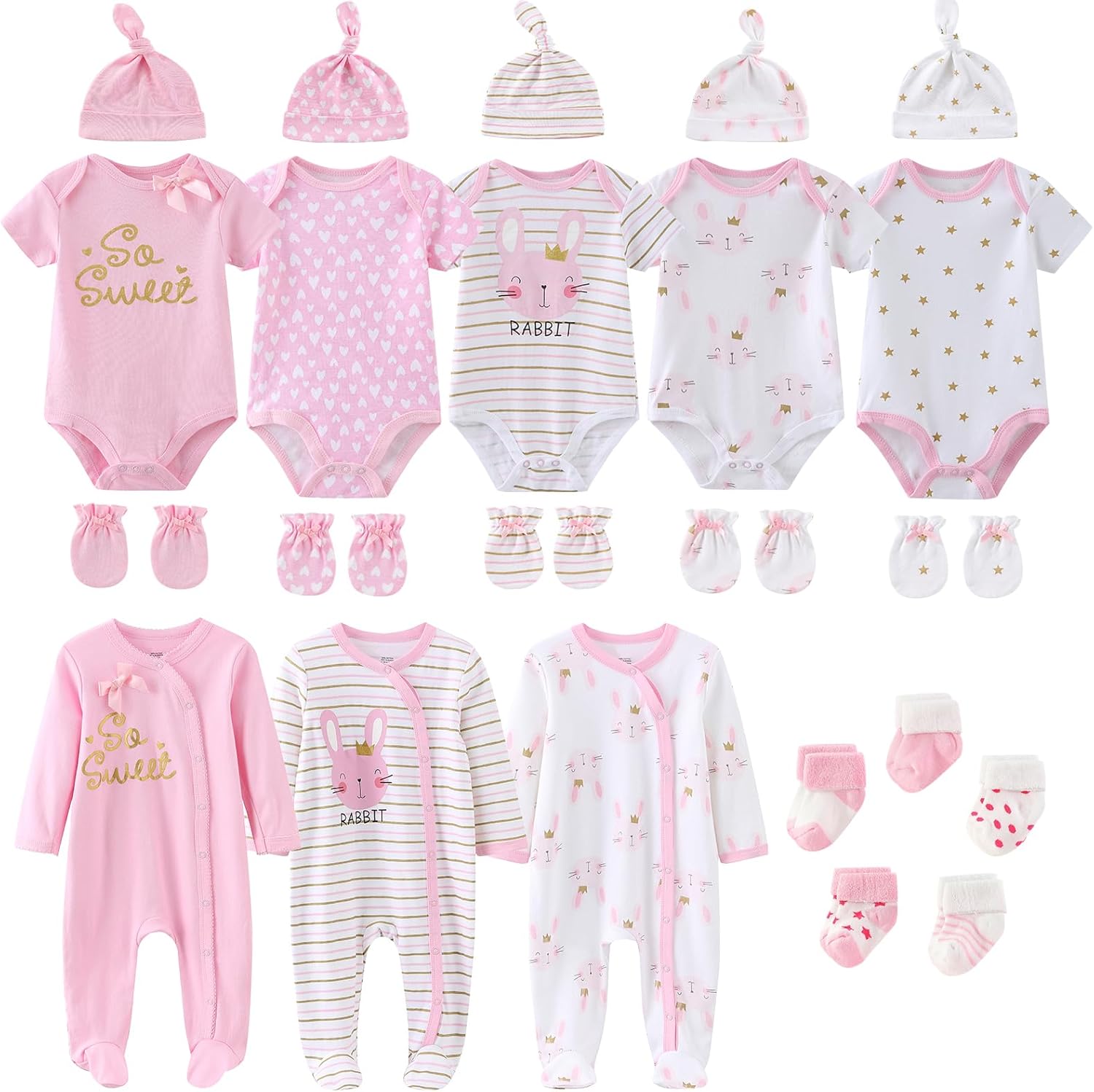 New Born Clothes Cotton Layette Gift Set for Baby Essentials