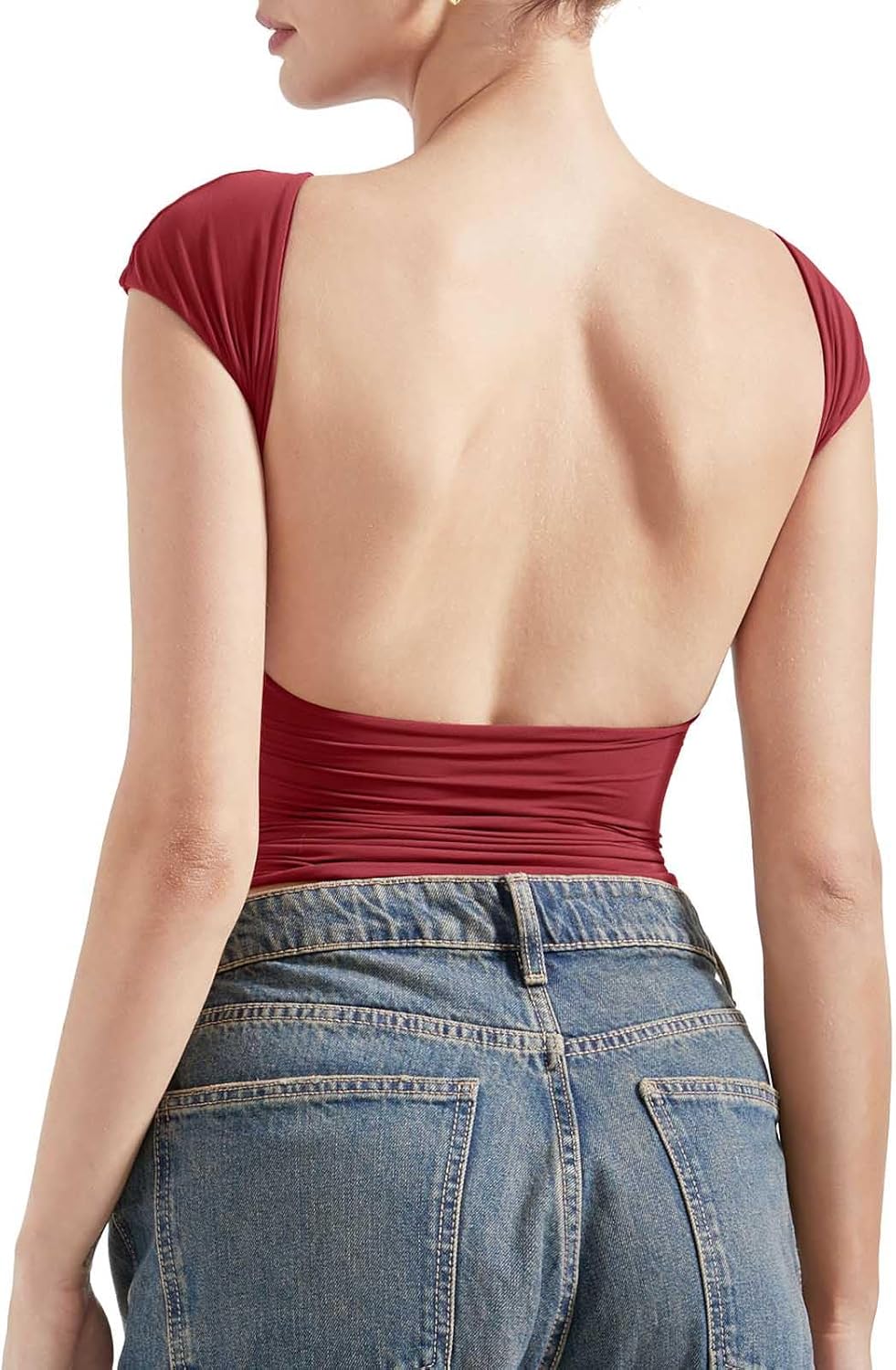 SUUKSESS Women Backless Sexy Going Out Tops for Summer Style