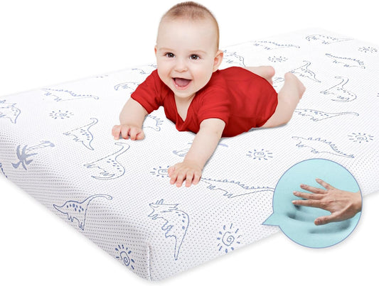 Mochen Pack and Play Mattress for Baby with Soft Jacquard Cover