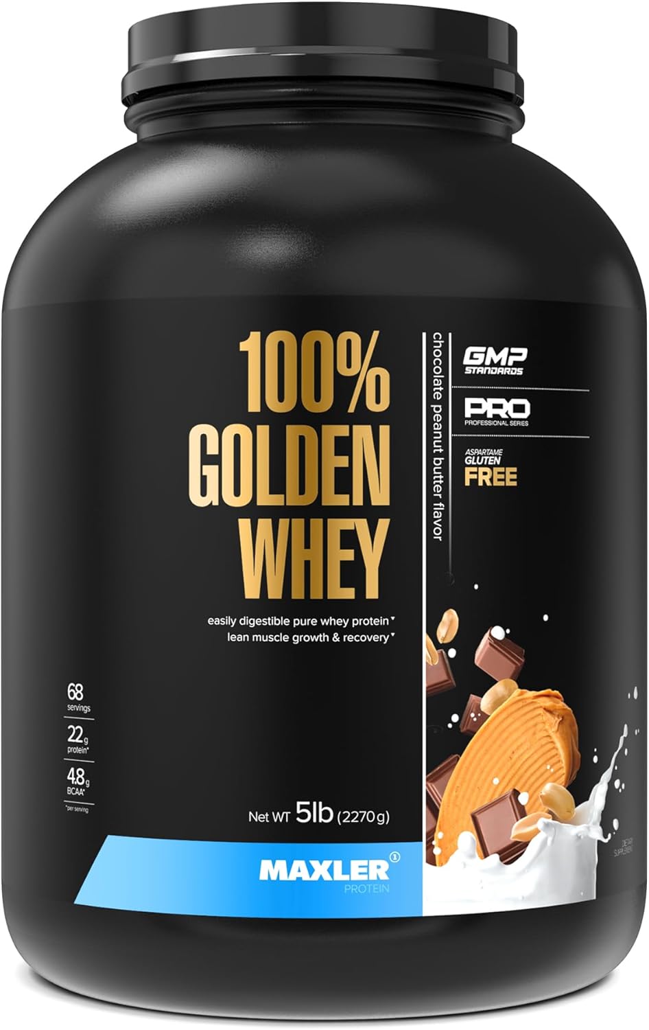 Maxler 100% Golden Whey Protein - Premium Chocolate Peanut Butter