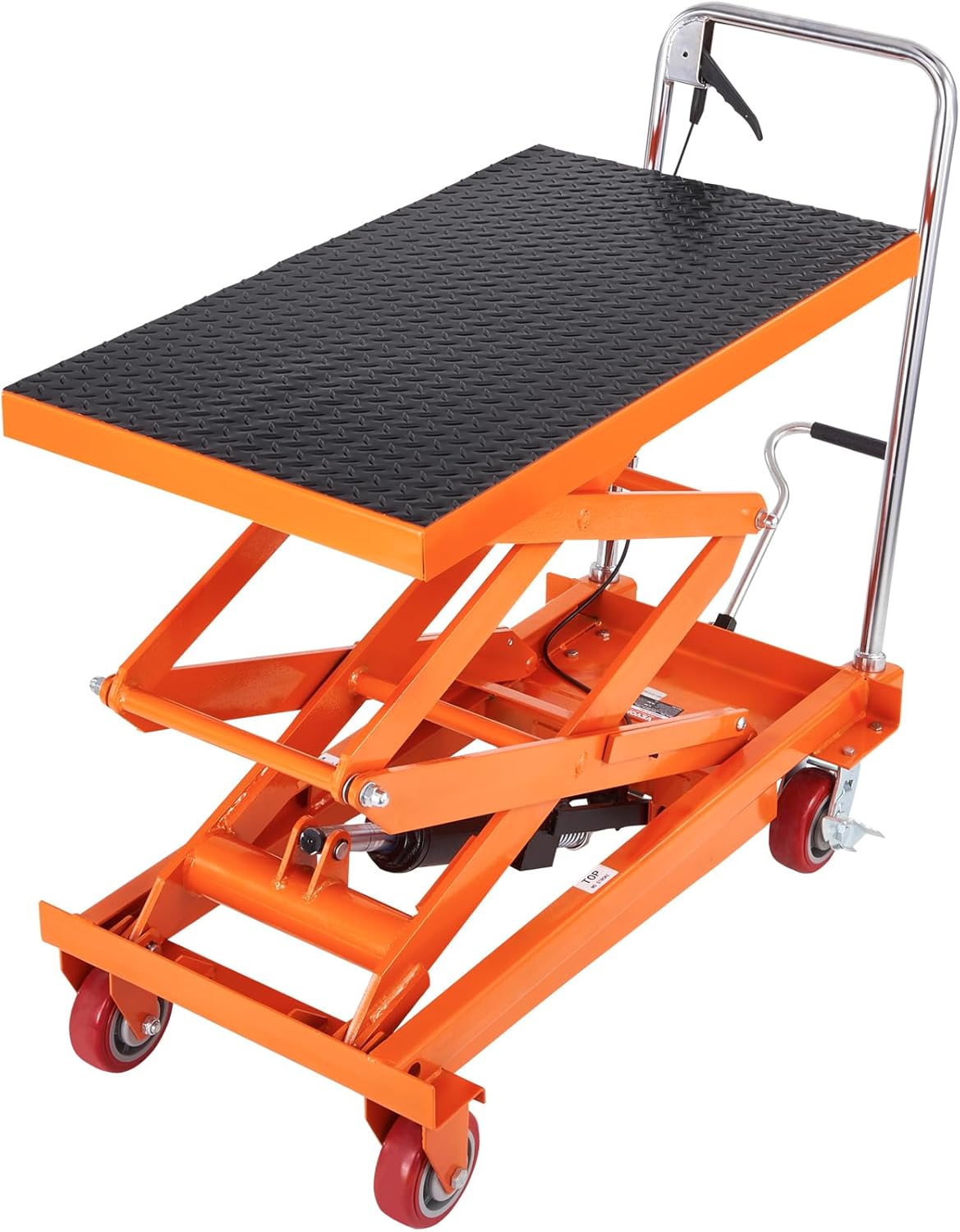 VEVOR Hydraulic Lift Table Cart for Heavy Loads and Easy Mobility
