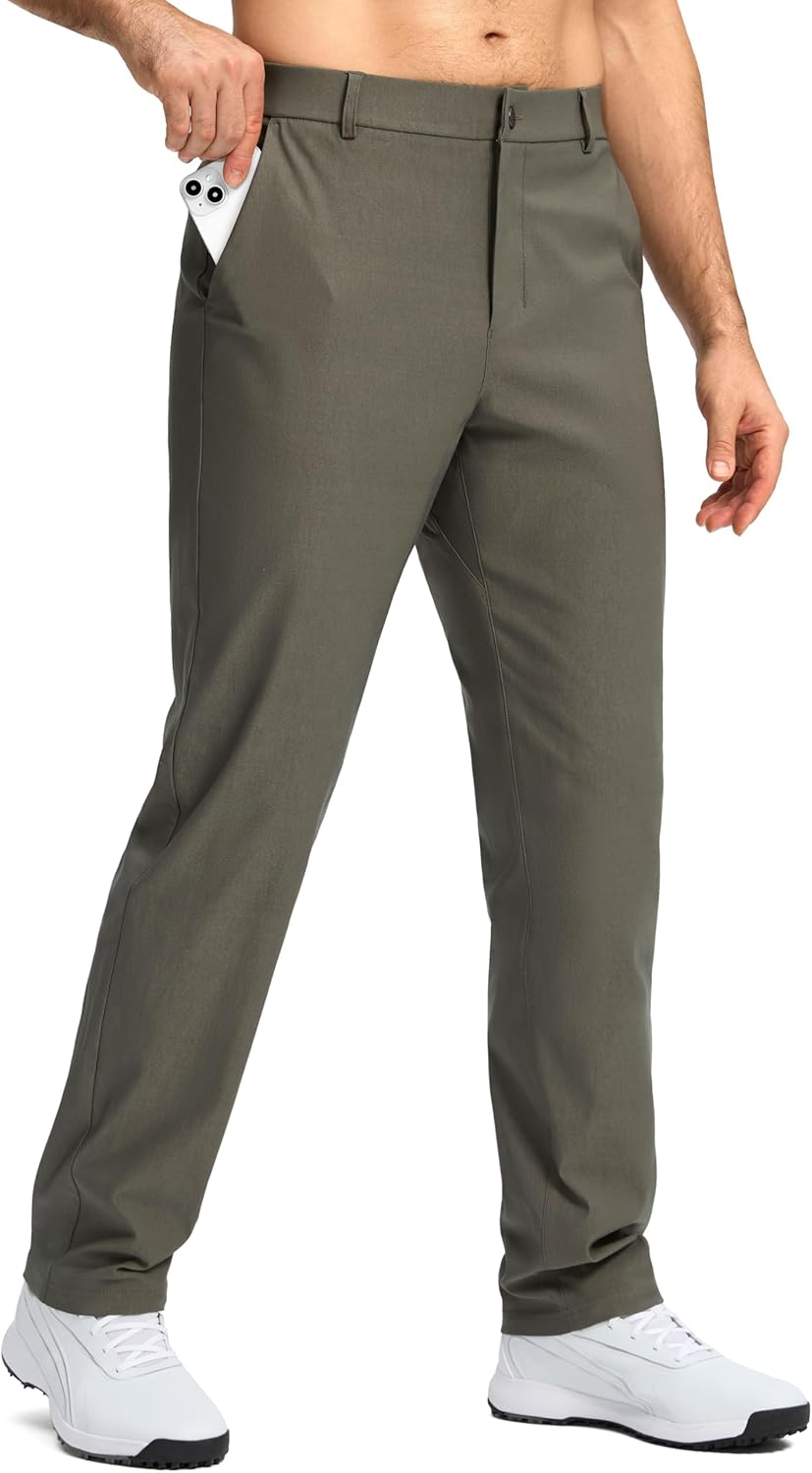 Mens Golf Pants with 4-Way Stretch for Comfort and Style