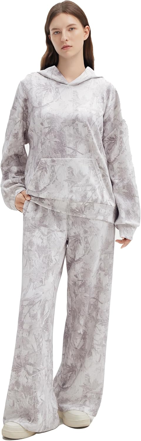 SUUKSESS Women 2 Piece Sets: Oversized Hoodie & Wide Leg Pants