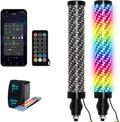 Fat Whip Lights 2PCS 1FT - Thick RGB LED Whip Lights
