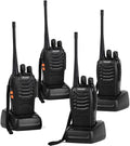 Long Range Walkie Talkies Rechargeable Two Way Radios - Pack of 4
