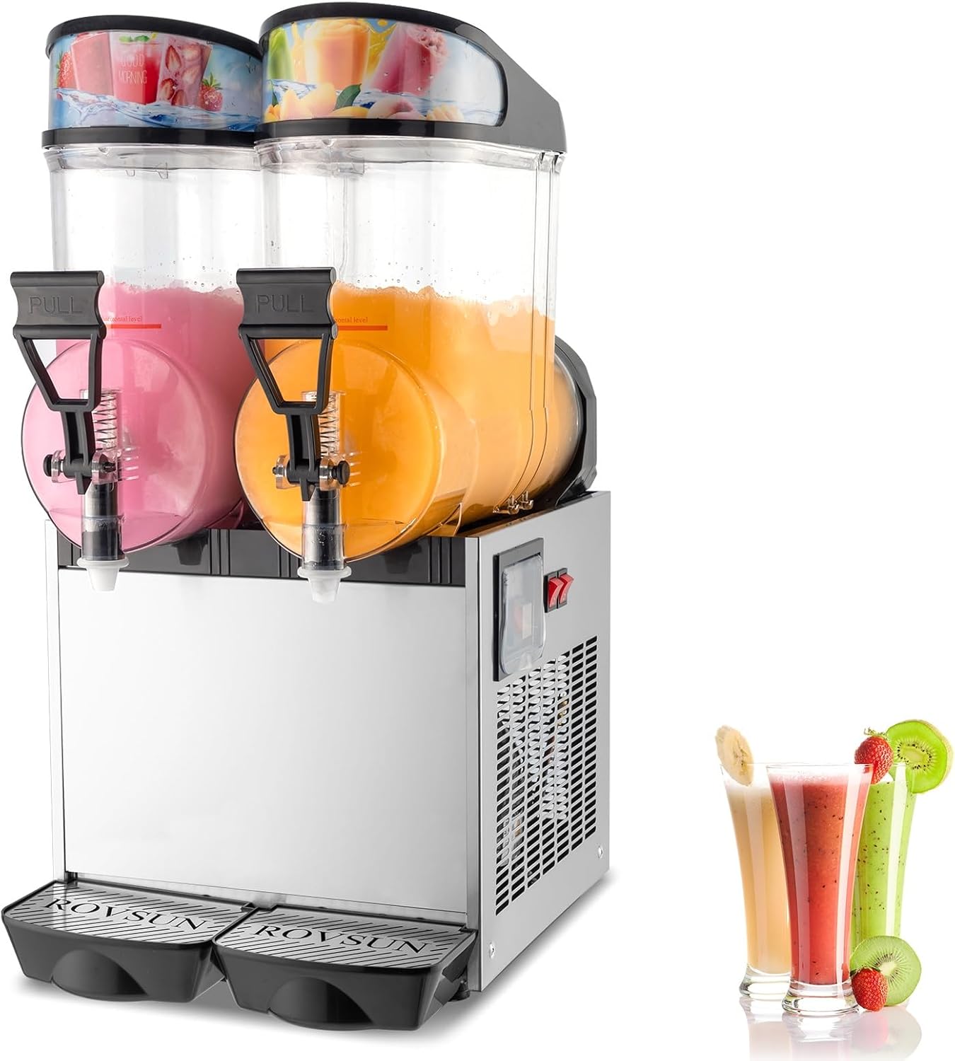 ROVSUN 8 Gal Margarita Machine: Dual Tank Slushy Maker