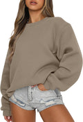 EFAN Womens Oversized Crewneck Sweatshirt Y2K Fleece - Cozy Fit