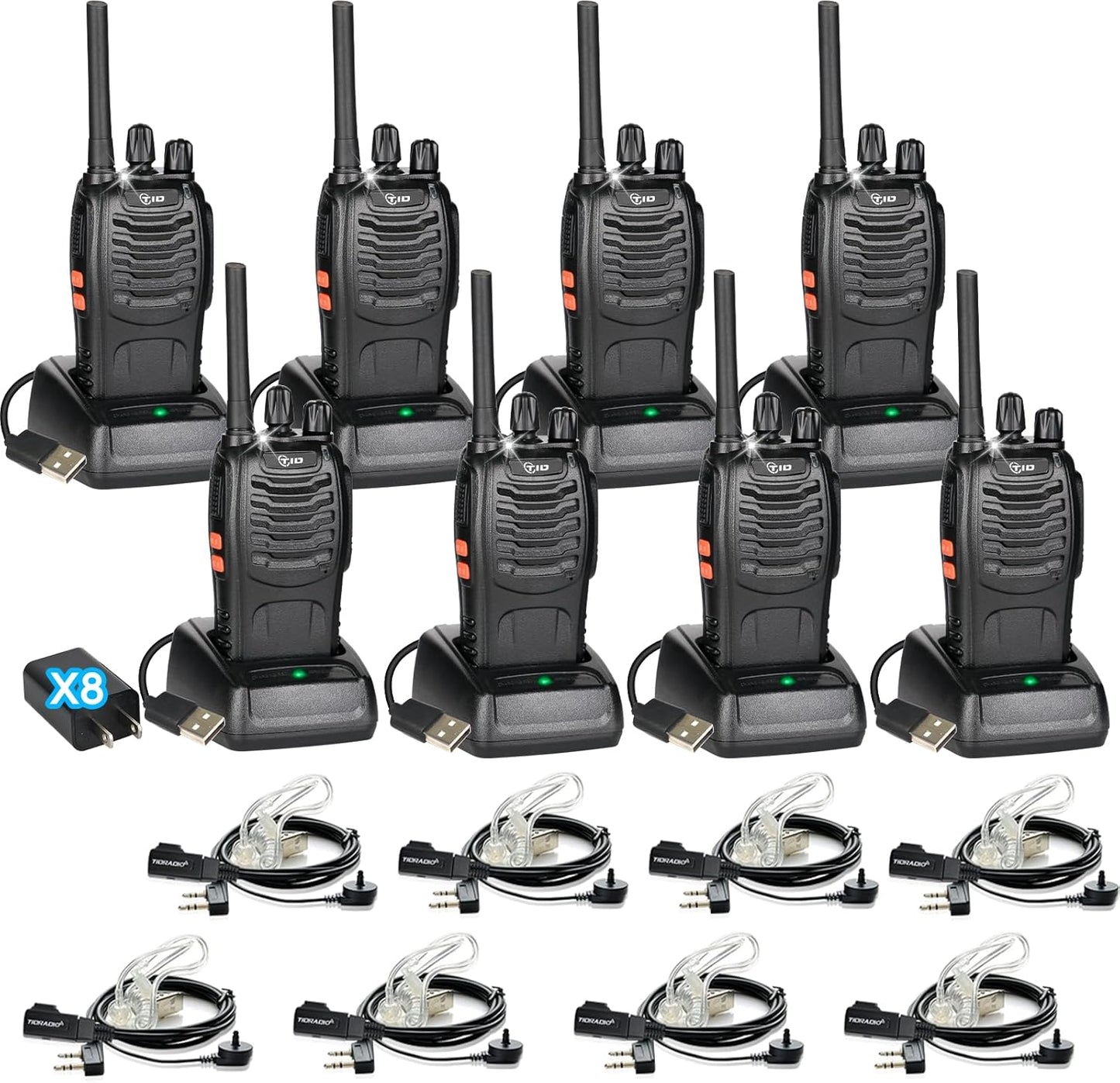 TIDRADIO TD-V2 Walkie Talkies for Long Range Communication