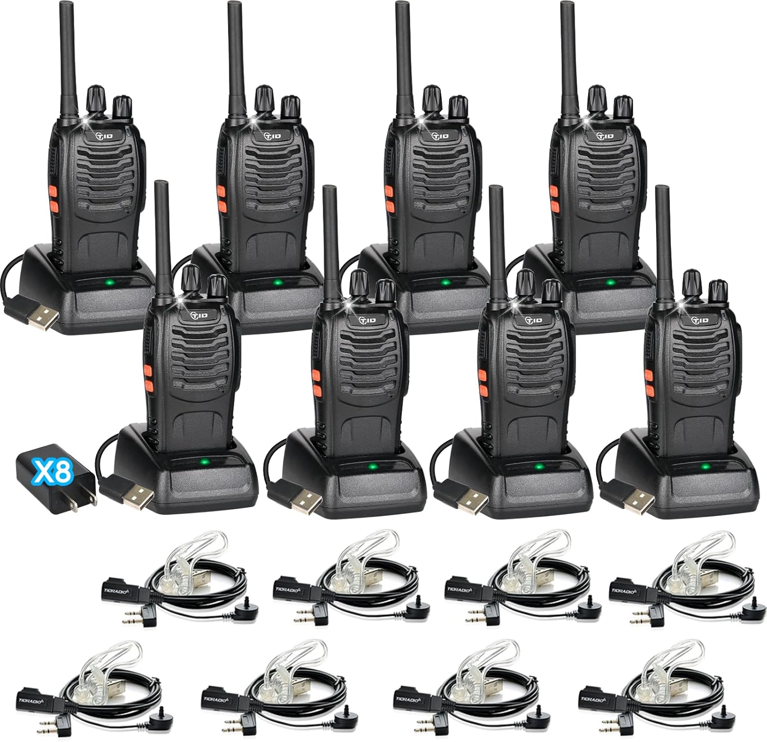 TIDRADIO TD-V2 Walkie Talkies for Long Range Communication