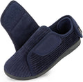 HomeTop Women's Corduroy Slippers - Adjustable Memory Foam Comfort