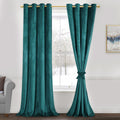 JIUZHEN Velvet Curtains 84 Inch Long for Living Room & Closet