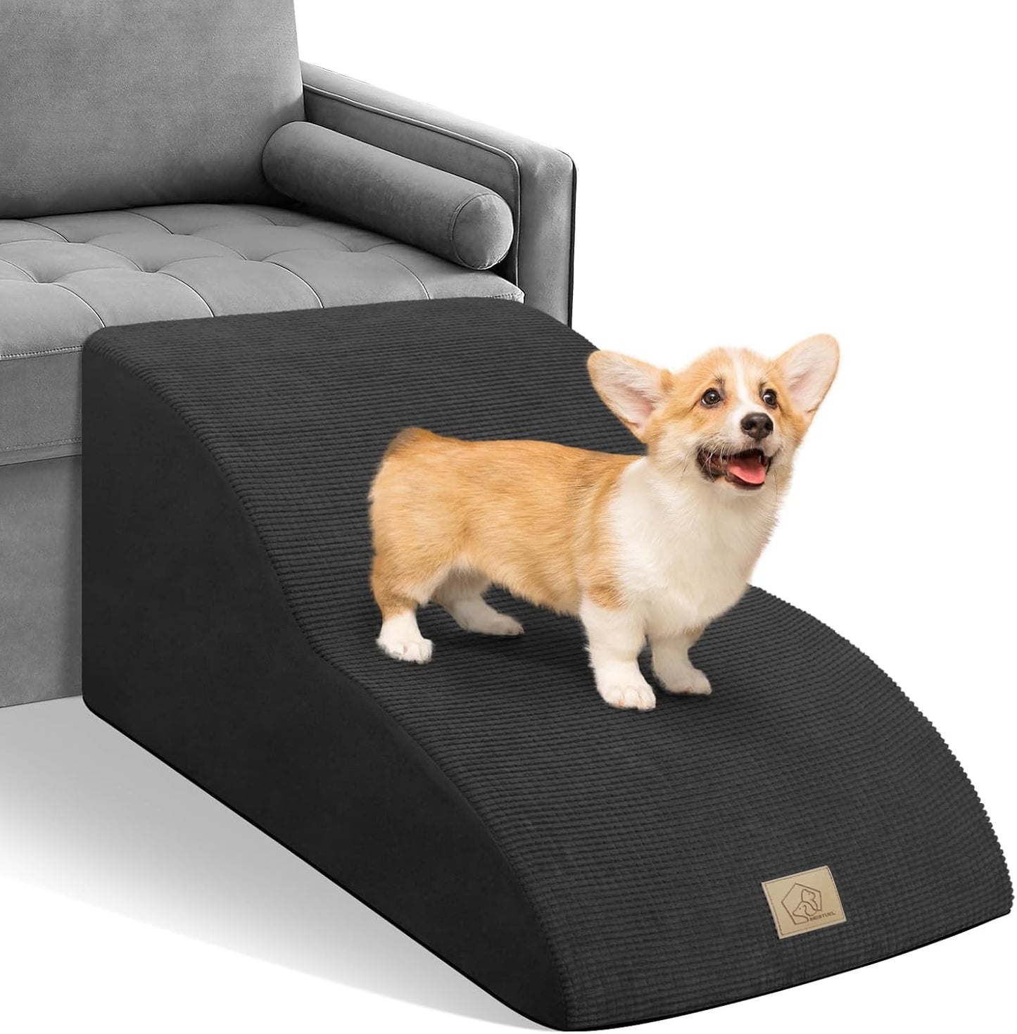 Mestuel Extended Dog Stairs for Small Dogs - Comfortable Ramp