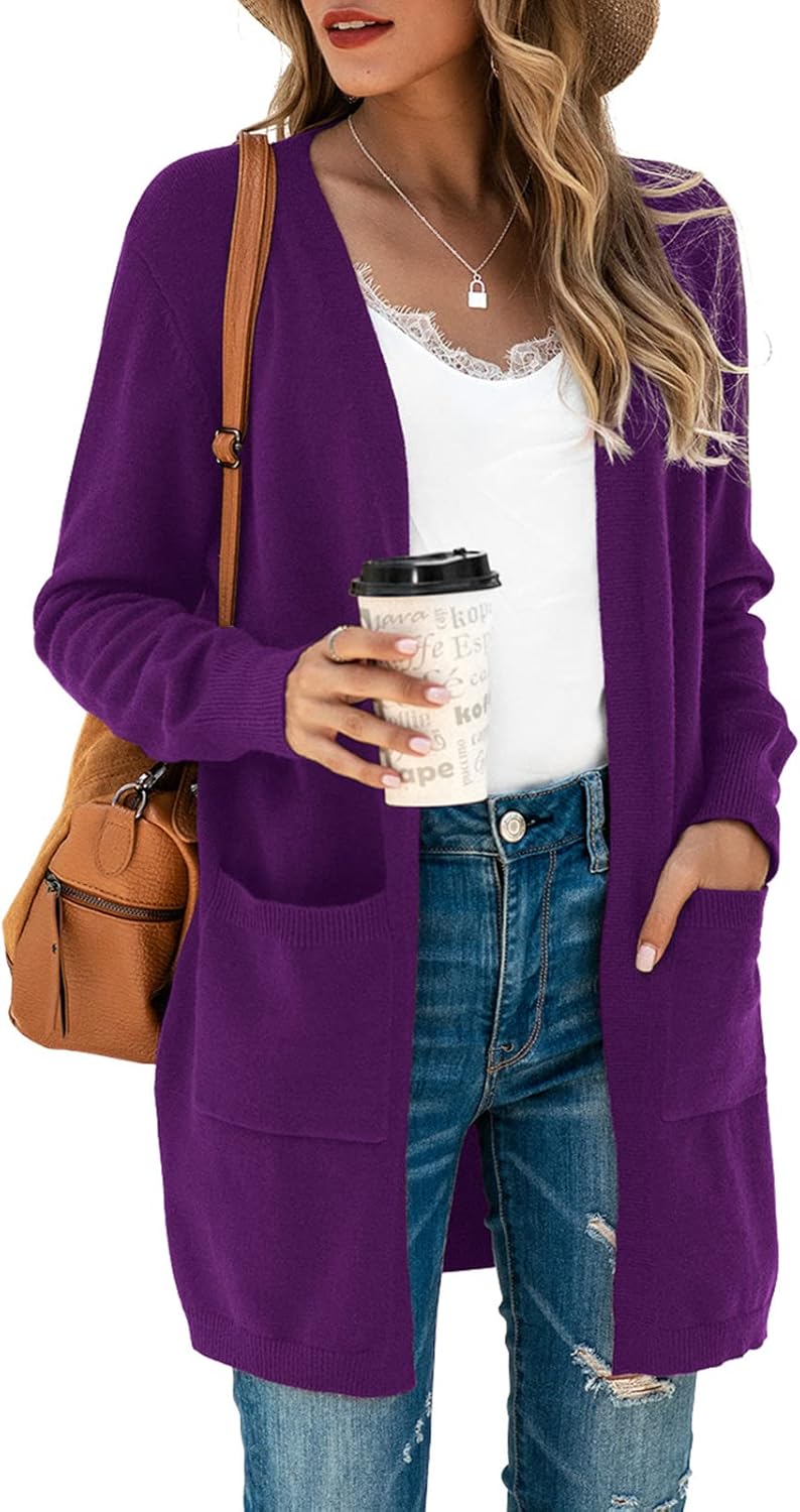 TASAMO Women's Kimono Cardigan - Oversized Soft Outwear