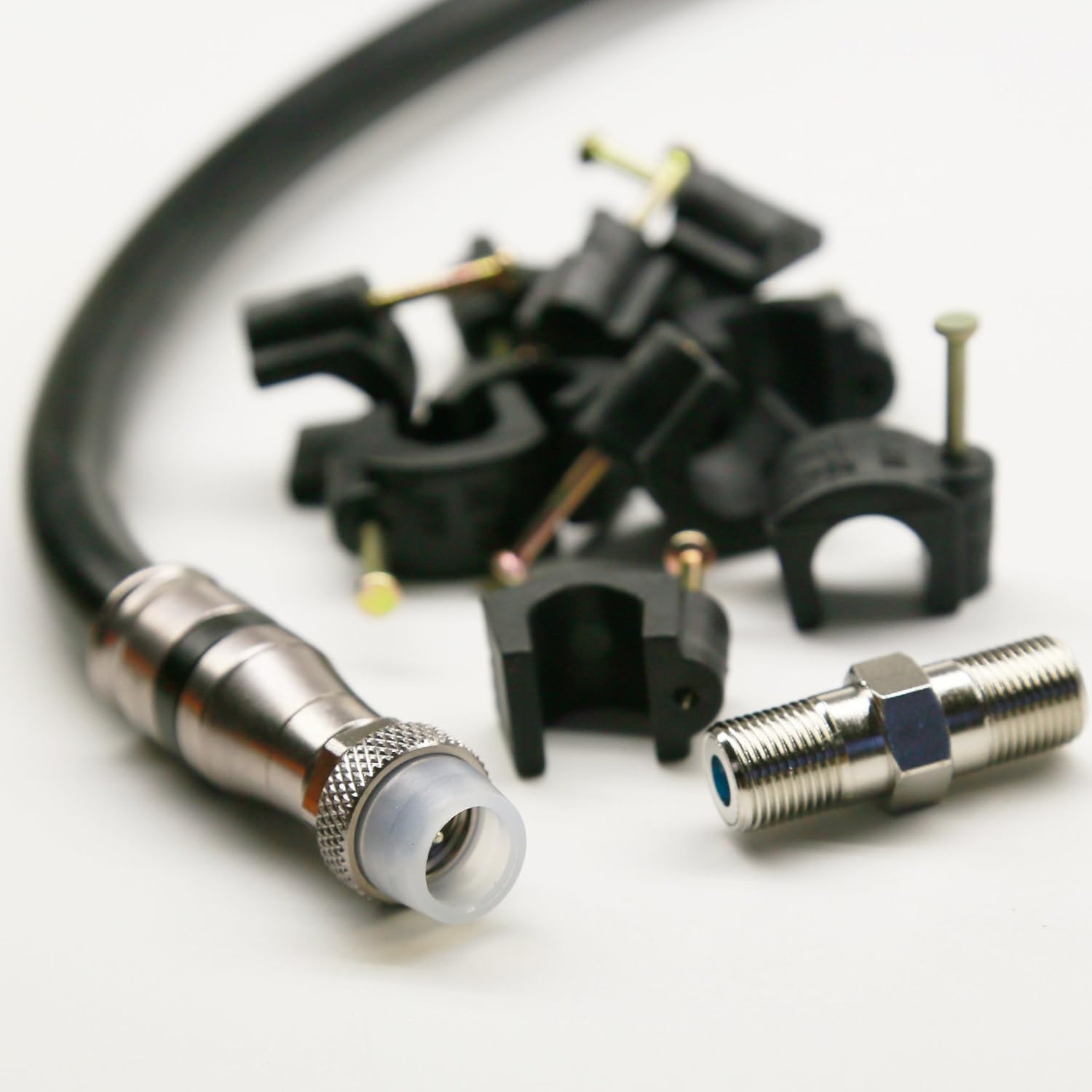 RG11 Cable with Weather Boot Connectors for Outdoor Use