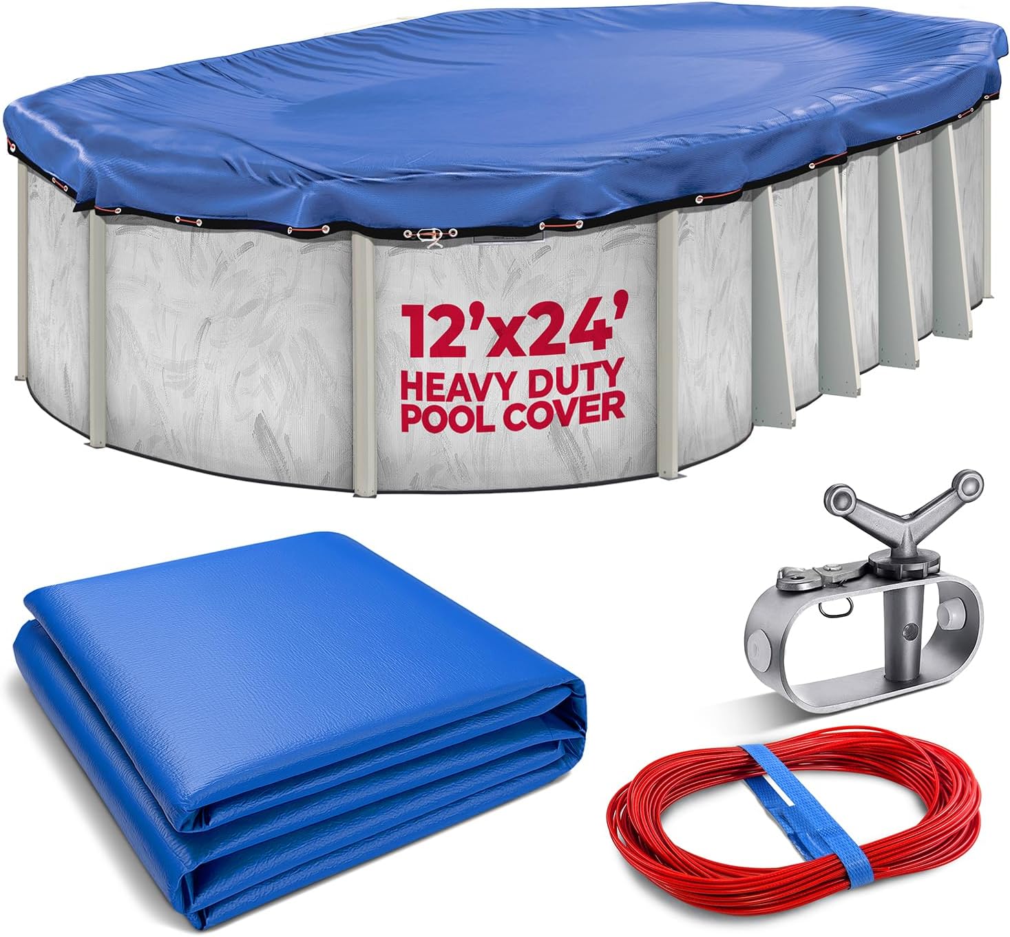 12-ft x 24-ft Oval Premium Heavy-Duty Winter Pool Cover Review