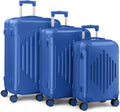 Karl home Luggage Set 3 Piece Suitcase Set - Durable 4-Wheel Travel
