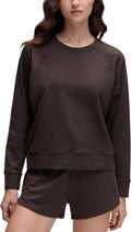 CRZ YOGA Cloud Jersey Pullover Sweatshirt for Women - Soft Women's