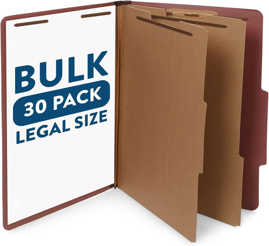 Durable Legal Size Folders for Law Offices by Blue Summit Supplies
