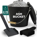 Smedley & York Black Ash Bucket with Lid for Fireplace Tools