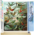 Figured'Art Paint by Numbers Kit All The Birds 16x20 - Relaxing DIY