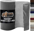 Drawer and Shelf Liner 24in x 20ft Gray - Non Adhesive Power Grip