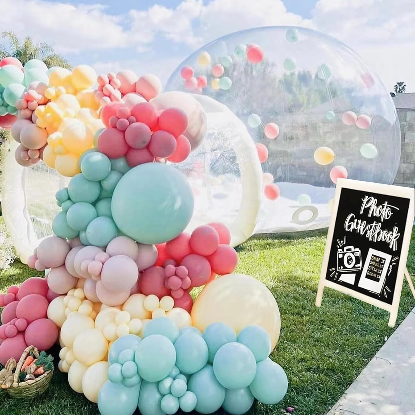 10ft Snow Globe Bubble Tent: Festive & Transparent!