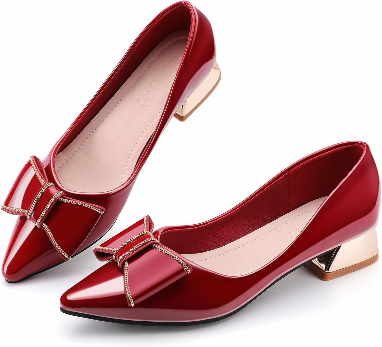 Women's Chunky Closed Toe Low Block Heels for Any Occasion