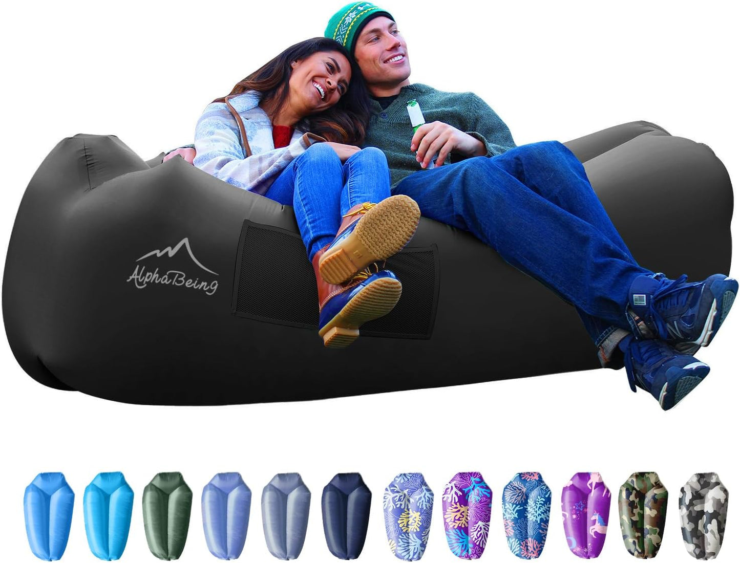 AlphaBeing Inflatable Lounger Beach Chair for Ultimate Relaxation