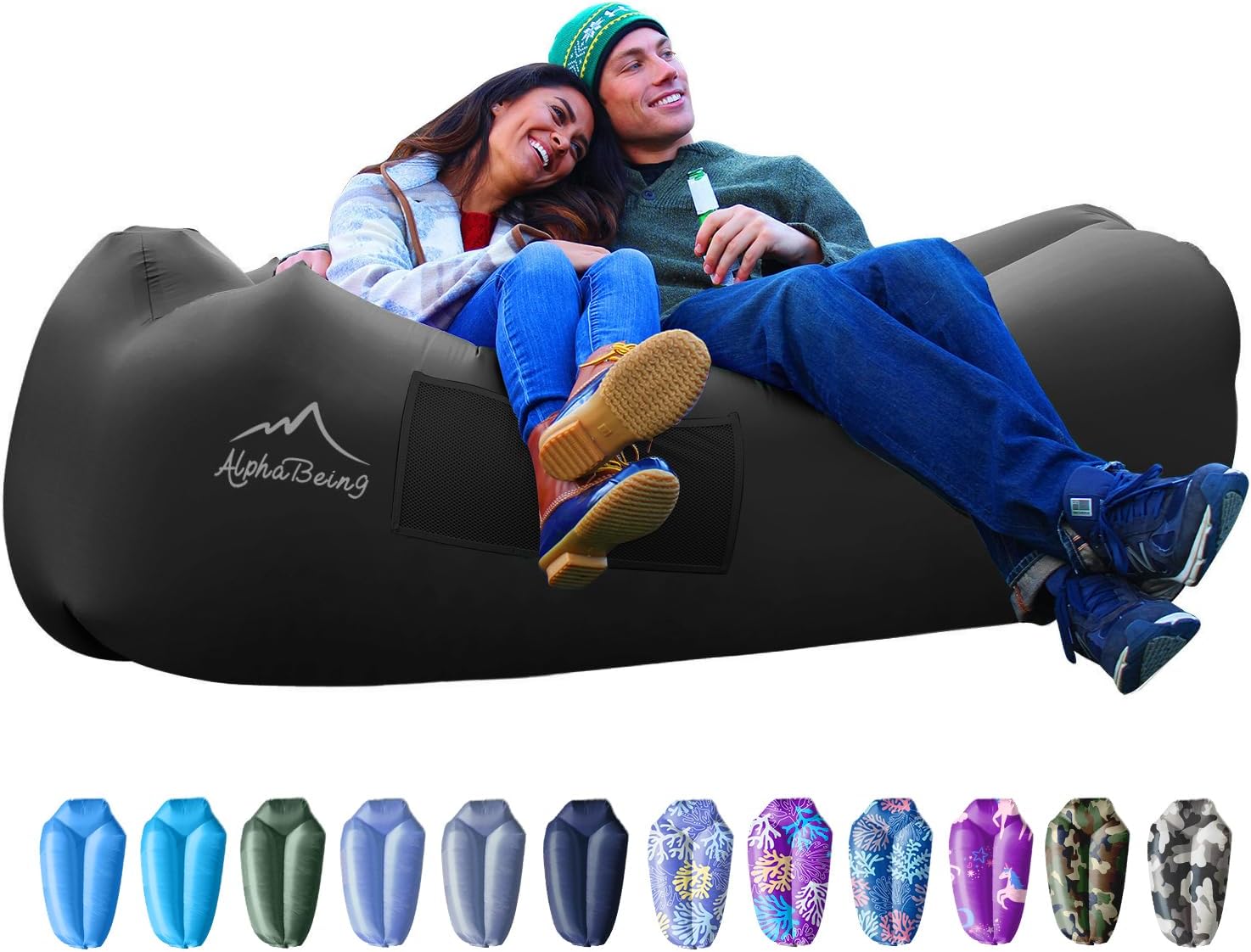 AlphaBeing Inflatable Lounger Beach Chair for Ultimate Relaxation