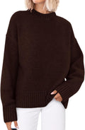 PRETTYGARDEN Womens Crewneck Oversized Knit Sweater