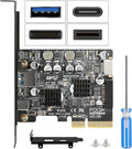 PCIe to USB C 3.2 Gen 2 Expansion Card 10Gbps - Fast Internal USB